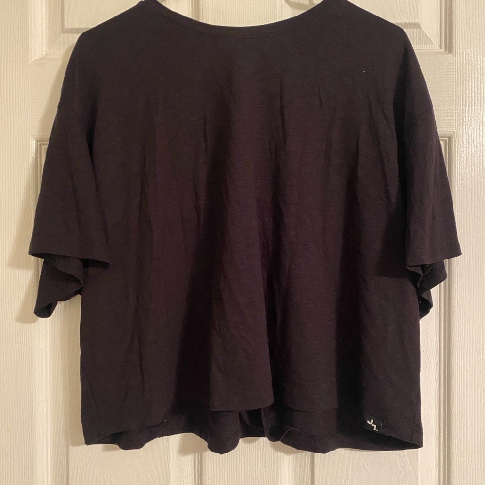 JoyLab Black Short Sleeve Crop Tee